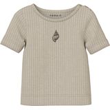 Name It T-Shirt - Rib - NbfHusina - Zandschelp - Name It - 50 - T-Shirts