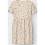 Jurk - Glitterprint - Ribgebreid - Korte Mouwen