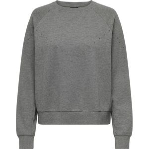 Jacqueline de Yong - Jdylena Stud Sweat - Medium Grey Melange - Dames Trui