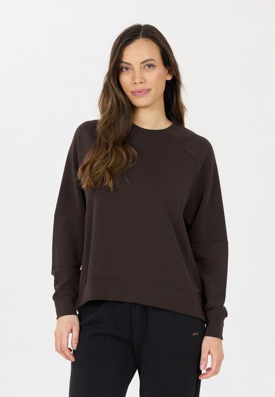 ATHLECIA - Jacey Crew Neck - Gebreide Trui - Bruin/Zwart