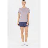 Endurance - Alvaly - Melange T-Shirt - Paars - Korte Mouw - Dames