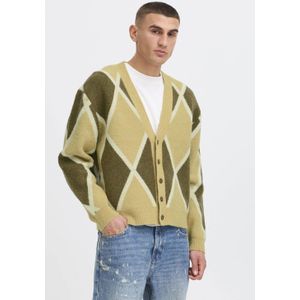 Solid - SDRICARDO - Gebreid Vest - Groen - Met Wol