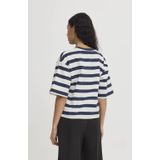 Ichi - Sweatshirt - Ronde Hals - ½ Mouwen - Strepen - Loszittend