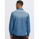 Blend - BHDARGO - Overhemd - Denim middle blue - Lange Mouwen - Regular Fit
