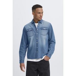 Blend - BHDARGO - Overhemd - Denim middle blue - Lange Mouwen - Regular Fit