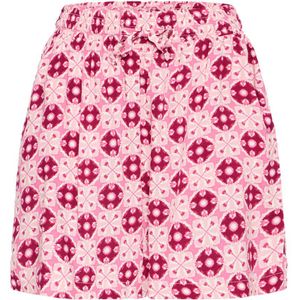 ICHI - Casual Short - Roze - Relaxed Fit - 100% Viscose