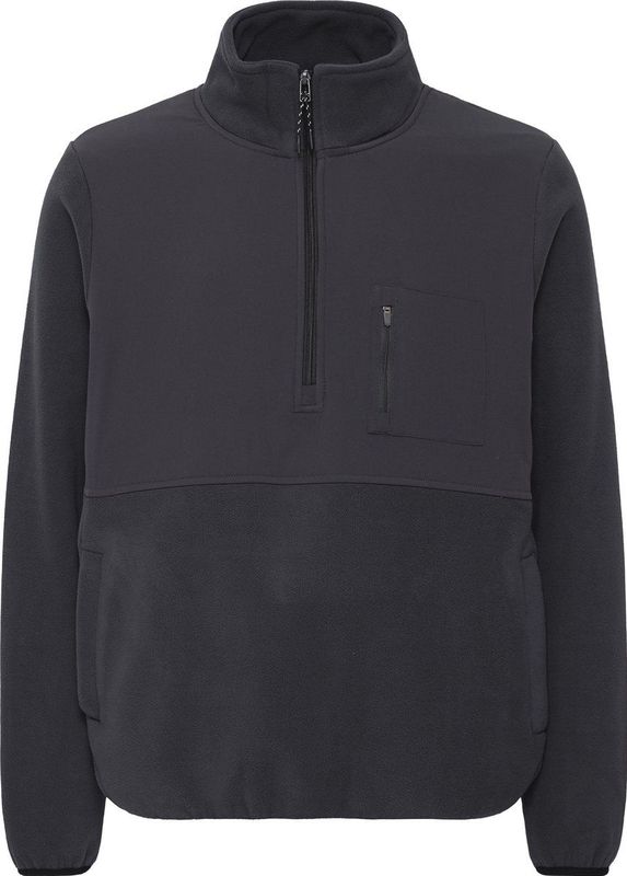 Blend - BHMARIO - Fleecetrui - Zwart - Halfzipp