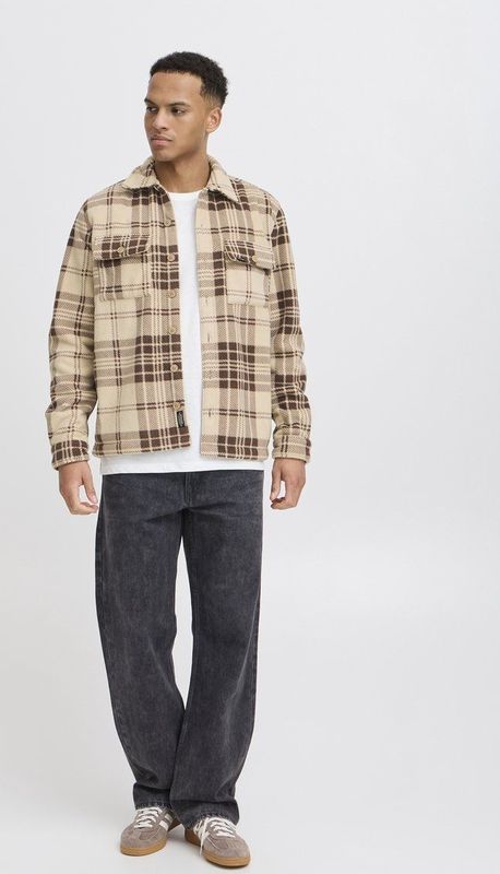 Blend - BHBAKI - Overhemd - Chicory Coffee - Lange Mouwen