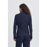 Ichi - Denim Blazer - Donkerblauw - Dames - Klassieke Stijl