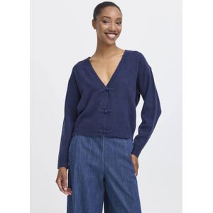 ICHI - IHDASILA CA - Gebreid Vest - Donkerblauw