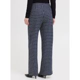 ICHI Broek 'ICHKATE CLOULE'  donkerblauw / zwart / offwhite