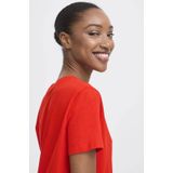 ICHI - T-shirt - Rood - Damesmodel - Katoen