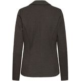 Ichi - Low-Cut V-Neck Buttoned Blazer - Bruin - Dames