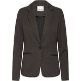 Ichi - Low-Cut V-Neck Buttoned Blazer - Bruin - Dames