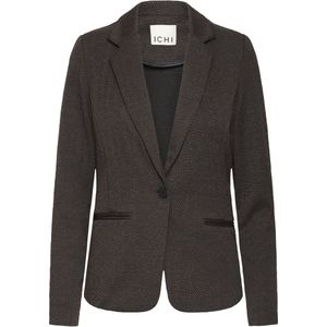 Ichi - Low-Cut V-Neck Buttoned Blazer - Bruin - Dames
