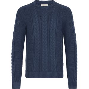 Gebreide Trui - Dress Blues - Regular Fit - Lange Mouwen - Ronde Hals