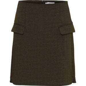 Ichi - Kate SK5 - Damesrok - Zwart - Midi-lengte