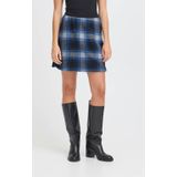 ICHI - IHWOOLY - A-lijn Rok - Blauw - Korte Lengte