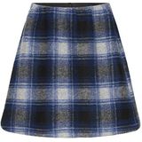 ICHI - IHWOOLY - A-lijn Rok - Blauw - Korte Lengte