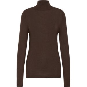 Ichi - Mafa - Damespullover - Strakke Pasvorm - Lange Mouwen - Hoge Hals