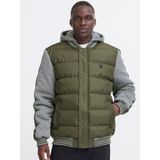 BLEND - BHERNIE - Tussenjas - Grijs Gemêleerd / Donkergroen - College Jacket