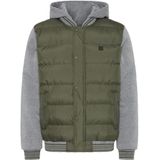 BLEND - BHERNIE - Tussenjas - Grijs Gemêleerd / Donkergroen - College Jacket