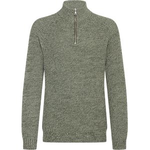 Blend - BHDARIK HALFZIPP - Trui - Forest night - Staande Kraag