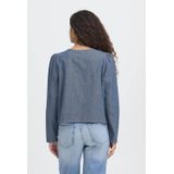 Ichi - Ihosana Ls 20124643 - Blouse - Medium Blue