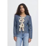 Ichi - Ihosana Ls 20124643 - Blouse - Medium Blue