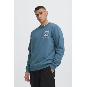 Solid - SDSWINTON - Trui - Blauw - Regular Pasvorm - Lange Mouwen