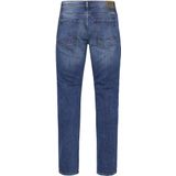 Jeans - Denim Middle Blue - Regular Fit - Ritssluiting - Steekzakken