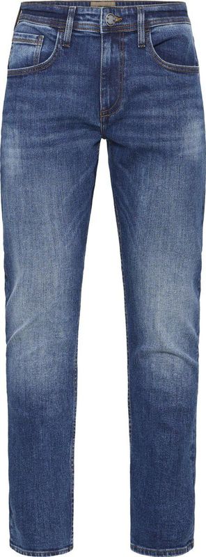 Jeans - Denim Middle Blue - Regular Fit - Ritssluiting - Steekzakken