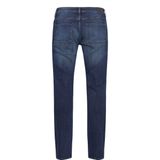 Jeans - Denim Dark Blue - Regular Fit - Ritssluiting - Steekzakken