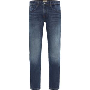 Jeans - Denim Dark Blue - Regular Fit - Ritssluiting - Steekzakken