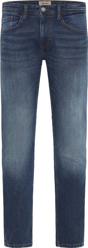 Jeans - Denim Dark Blue - Regular Fit - Ritssluiting - Steekzakken