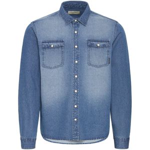 Blend - BHDARGO - Overhemd - Denim middle blue - Lange Mouwen - Regular Fit