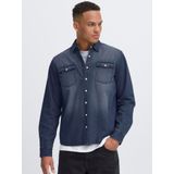Blend - BHDARGO - Overhemd - Denim Unwashed Blue - Lange Mouwen - Regular Fit - 100% Katoen