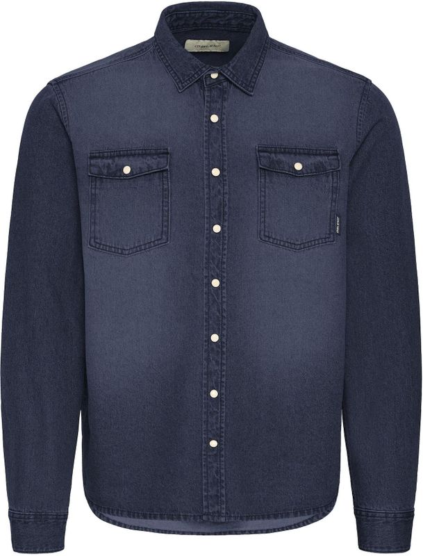 Blend - BHDARGO - Overhemd - Denim Unwashed Blue - Lange Mouwen - Regular Fit - 100% Katoen