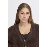 ICHI - IHBRULA - Gebreid Vest - Donkerbruin