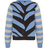 Ichi - Vest Livoni - Dames - Multi - Casual met Grafisch en Streeppatroon