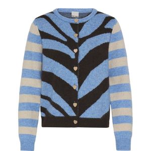 Ichi - Vest Livoni - Dames - Multi - Casual met Grafisch en Streeppatroon