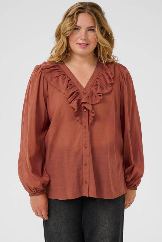 Kaffe Curve - Blouse - Bruin