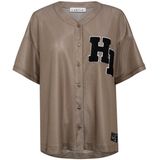 Haute L’Amitié - Court T-shirt Baseball Tee - T-shirt - Beige - 100% Polyester