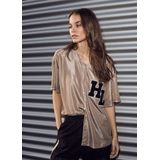 Haute L’Amitié - Court T-shirt Baseball Tee - T-shirt - Beige - 100% Polyester