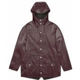 RAINS - JACKET - Waterdichte Unisex Jas - Kastanje Kleur - Polyester Materiaal