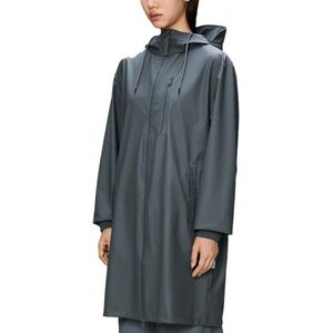 Rains - Long Storm Breaker W3 - Impermeabele Jas - Blauw
