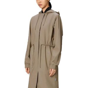 RAINS - Women String Parka - Beige - Regenjas - Waterdicht - 5000 mm