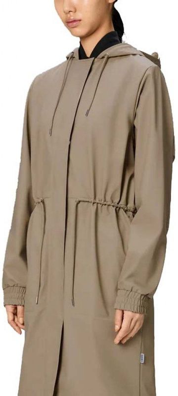 Rains - String W Parka W3 - Parka - Beige - Waterdicht