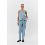 Sofie Schnoor - Denim Vest - Blauw - Katoen - Gouden Knopen