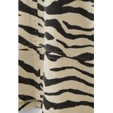 Jerseyjurken - Dierenprint - Katoen - V-hals - Mouwloos - Knielengte